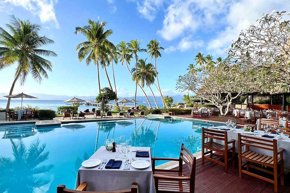 Fiji Accomodation Bure Dining experience