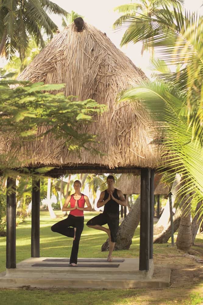 Get ready to practise yoga in paradise.