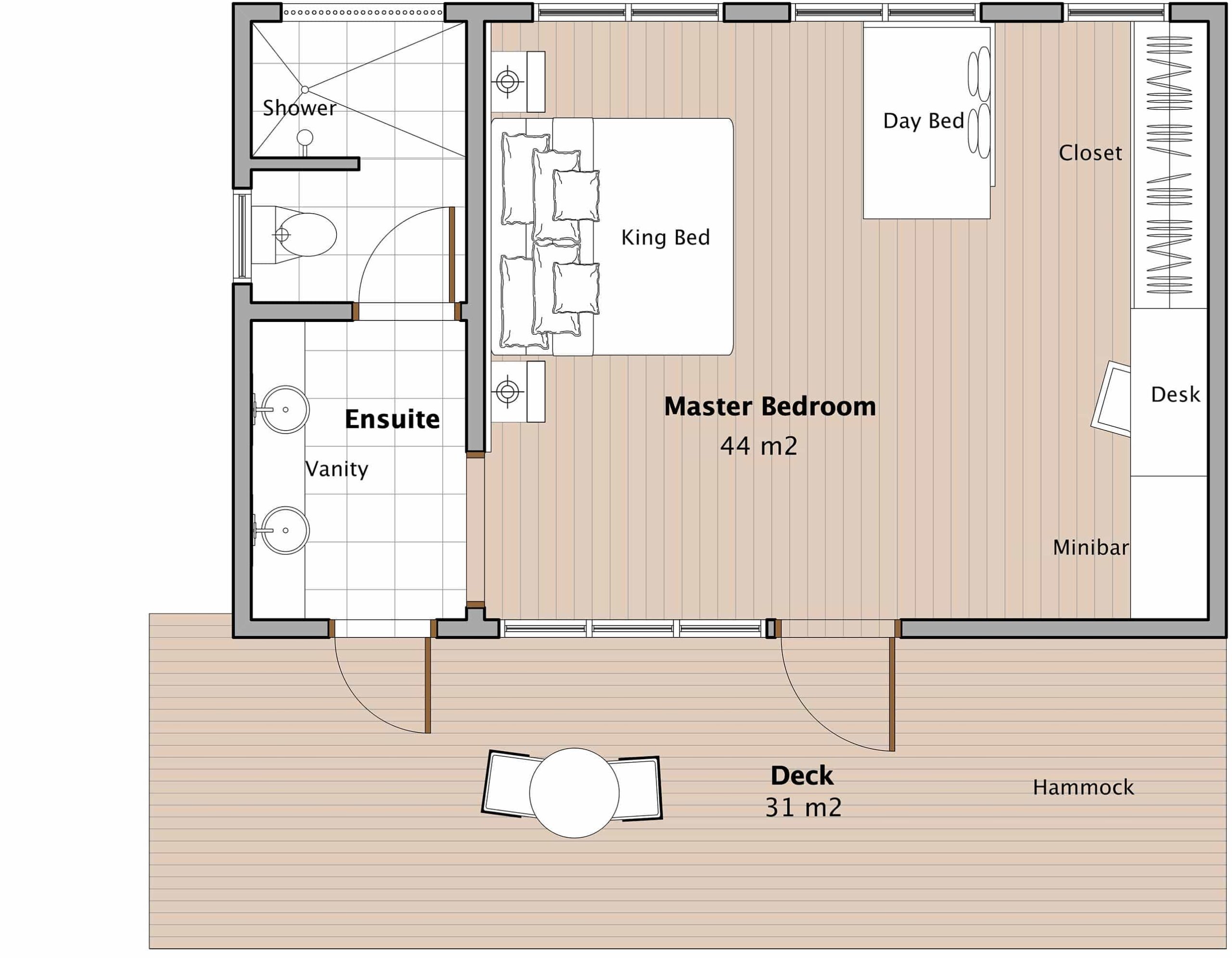 ocean front bure floor plan